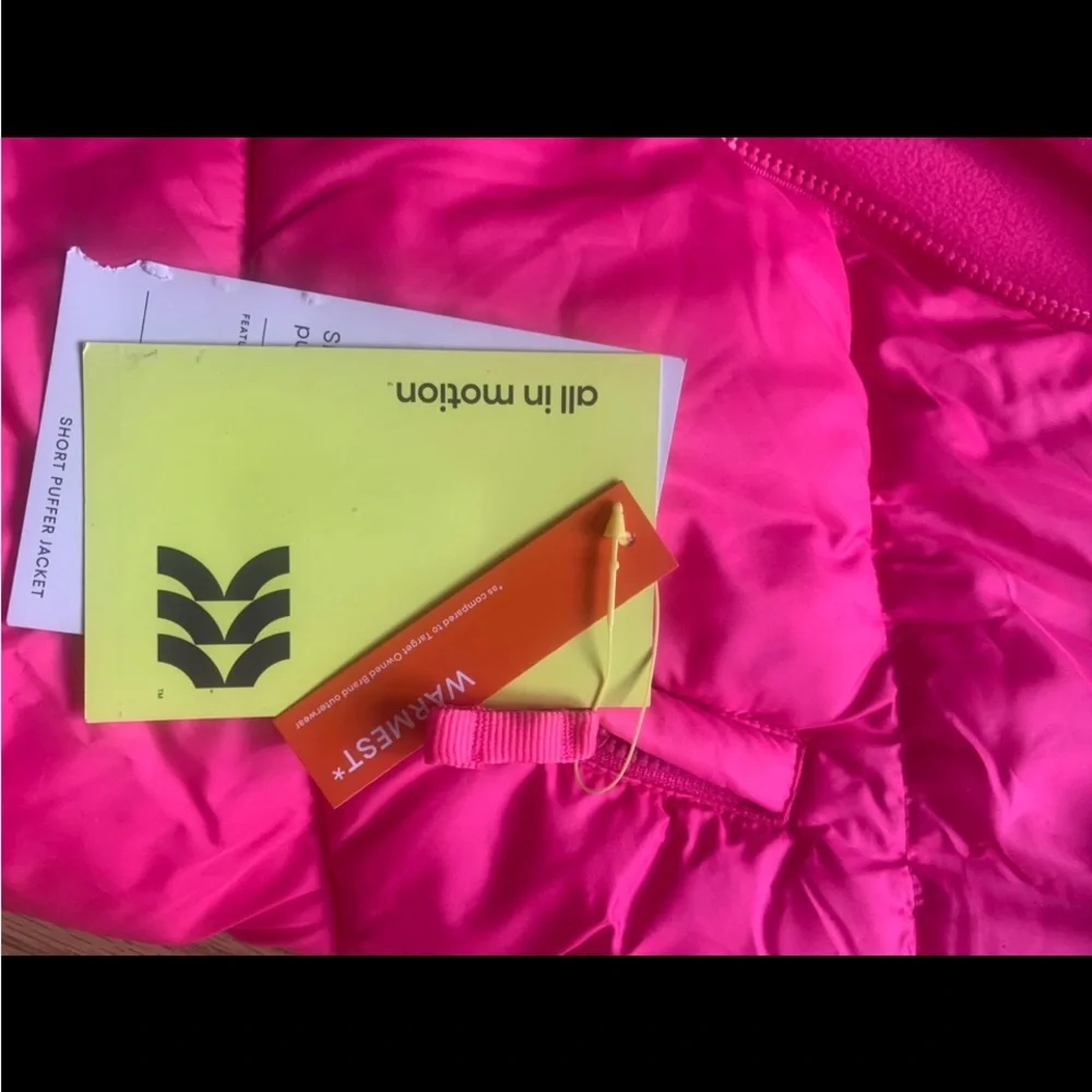 Kids Pink Puffer Jacket - Picture 3 of 4